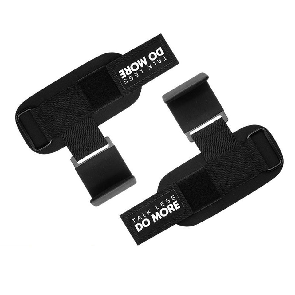 Weight Lifting Hook Grips Padded With Wrist Straps