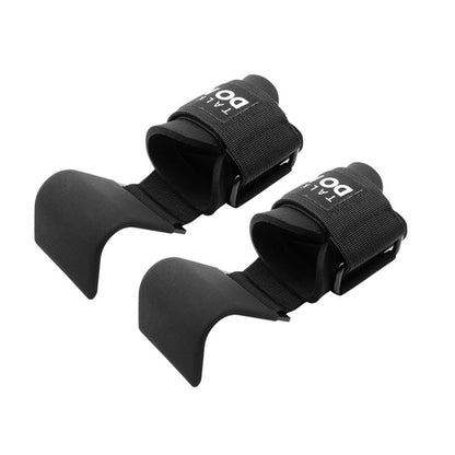 Weight Lifting Hook Grips Padded With Wrist Straps