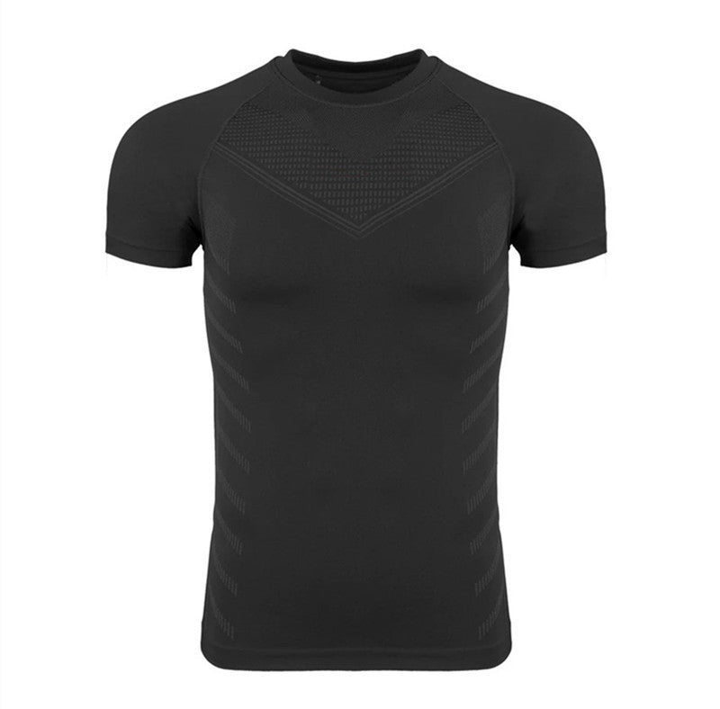 Men's Tight Short Sleeve Round Neck T-shirt