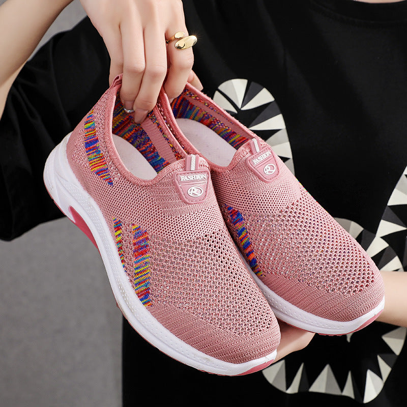 Women's Casual Breathable Fly Woven Mesh Cloth Shoes