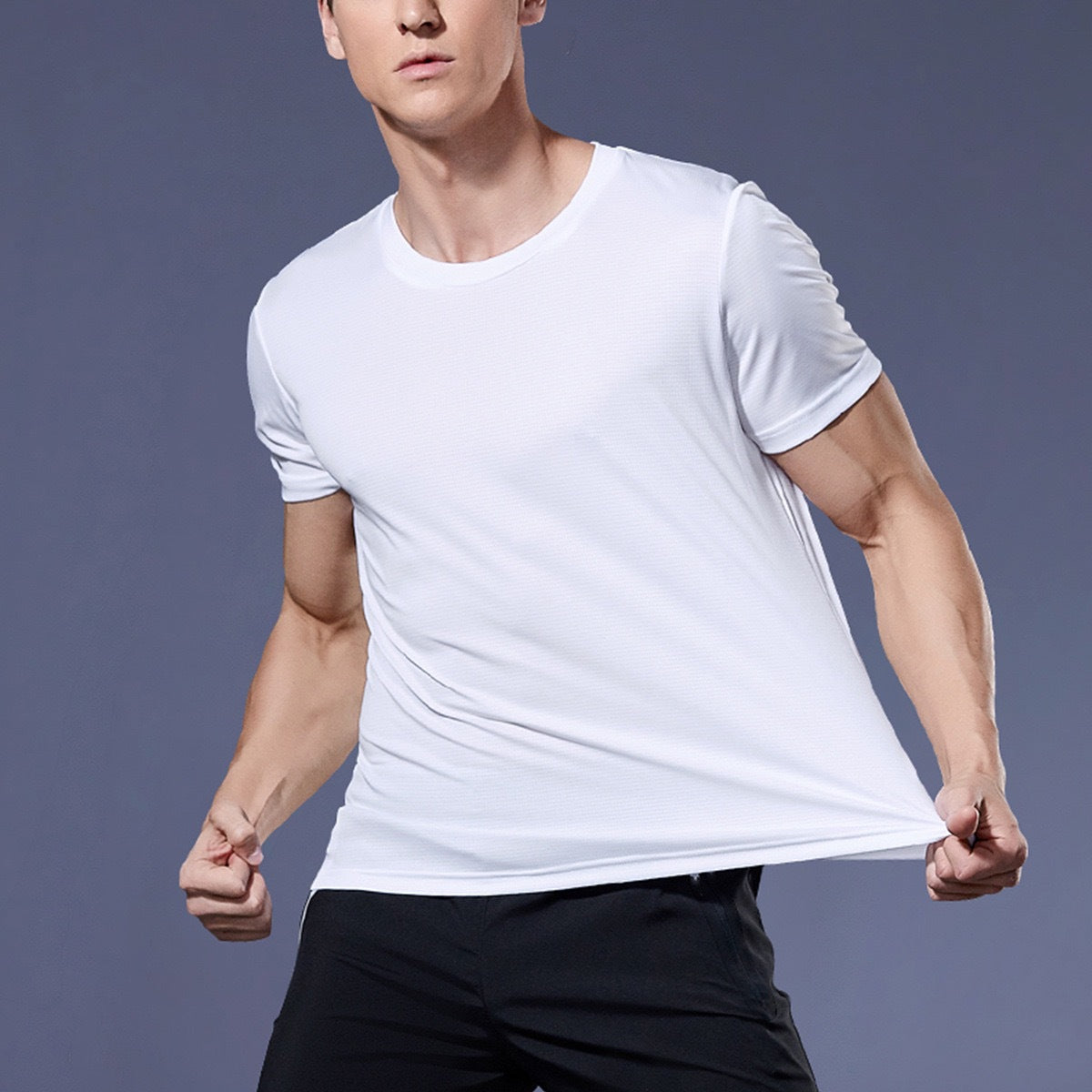 Men's Summer Lightweight Breathable Sports Fitness T-shirt